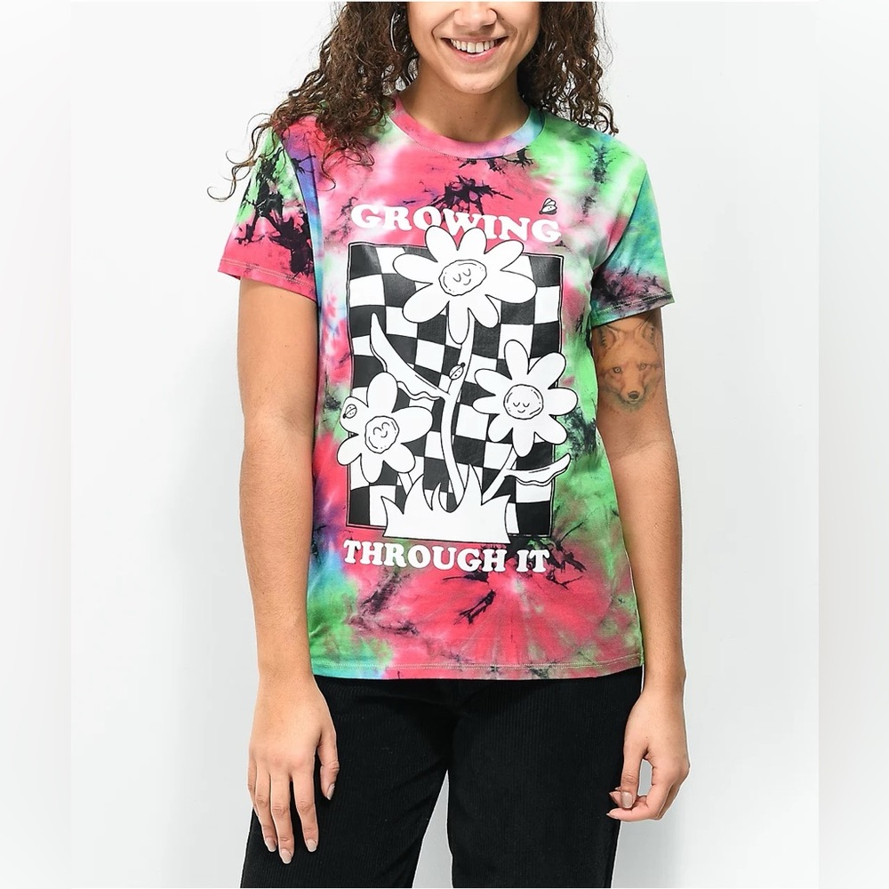 Zumiez a.Lab Women’s Colorful Tie-Dye Graphic T-Shirt